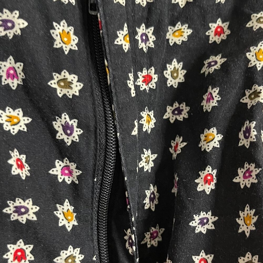 Chaus Sport All Over Floral Print Shorts Women's L Black VTG Festival Boho Vacay - Picture 8 of 15